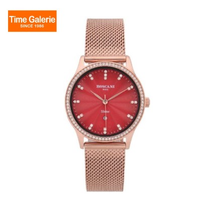 ROSCANI ROSWS08459 Red Dial Stainless Steel Strap Analog Women Watch ROSCANI ROSWS08459 Red Dial Stainless Steel Strap Analog Women Watch